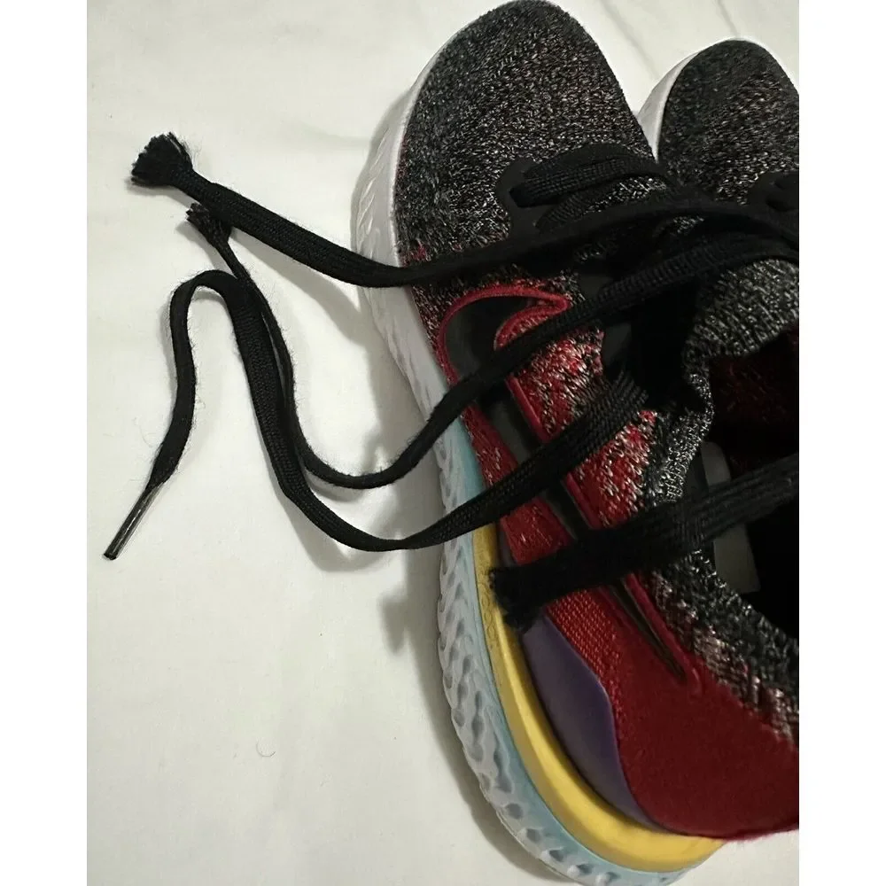 Nike Epic‎ React Flyknit 2 GS Black/Hyper Jade AQ3243-007 Kids Size 3.5